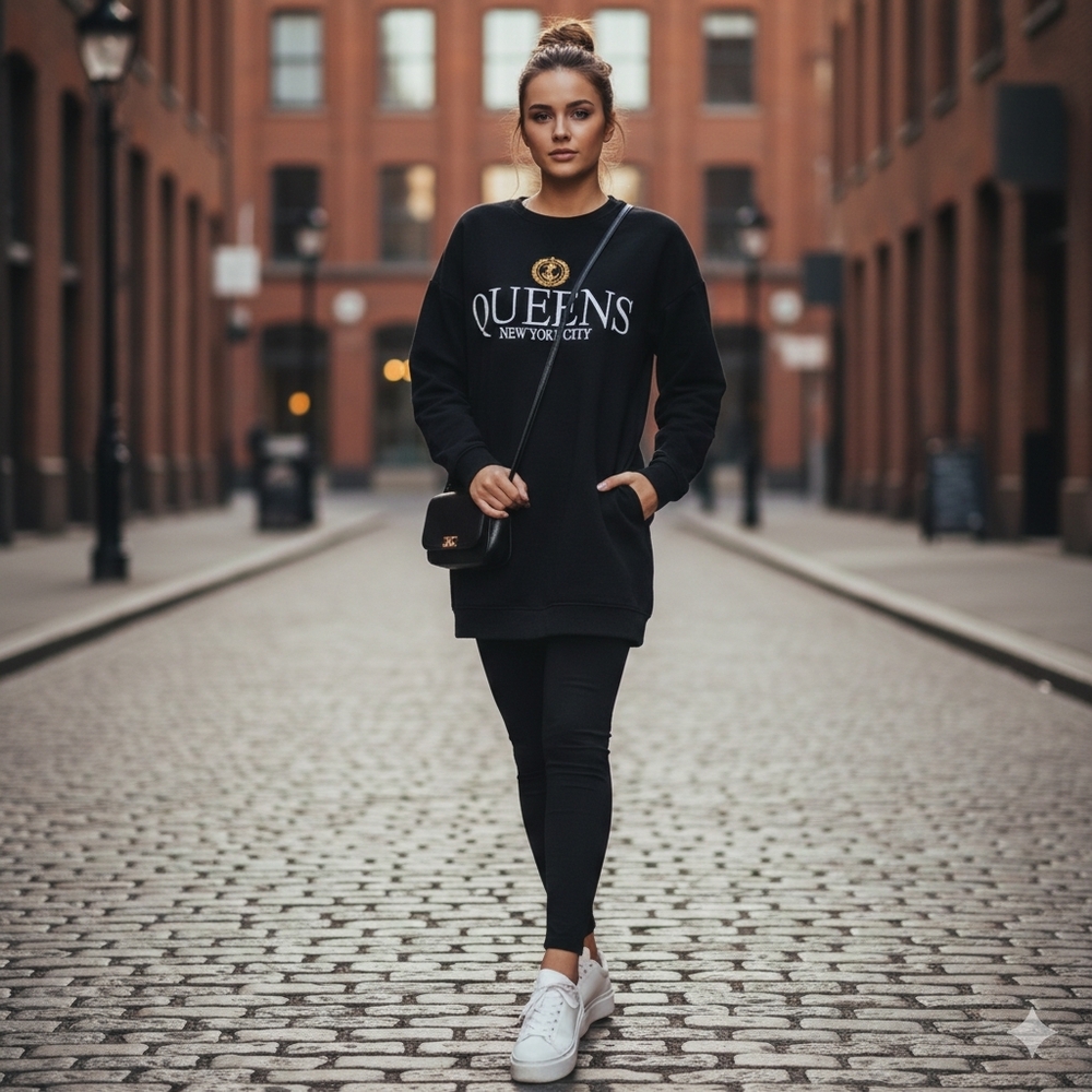 Black Queens New York City Sweatshirt